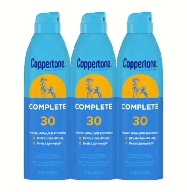 Coppertone SPF30 Weightless Sunscreen Mist Bundle